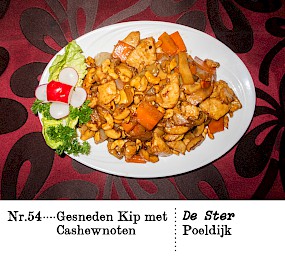 Nr. 54Gesneden Kip met Cashewnoten De Ster,Poeldijk