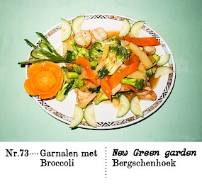 Nr. 73Garnalen met Broccoli New Green Garden,Bergschenhoek